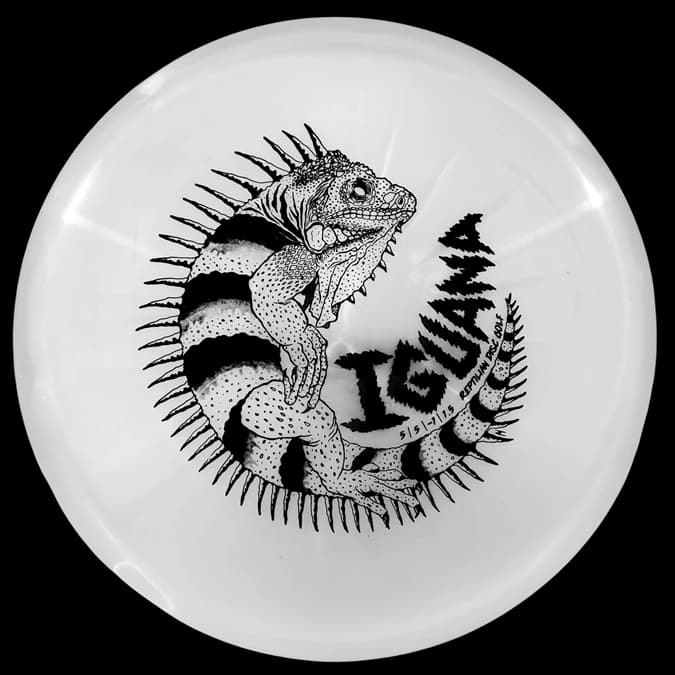 Reptilian Disc Golf Iguana